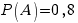 P(A)=0,8